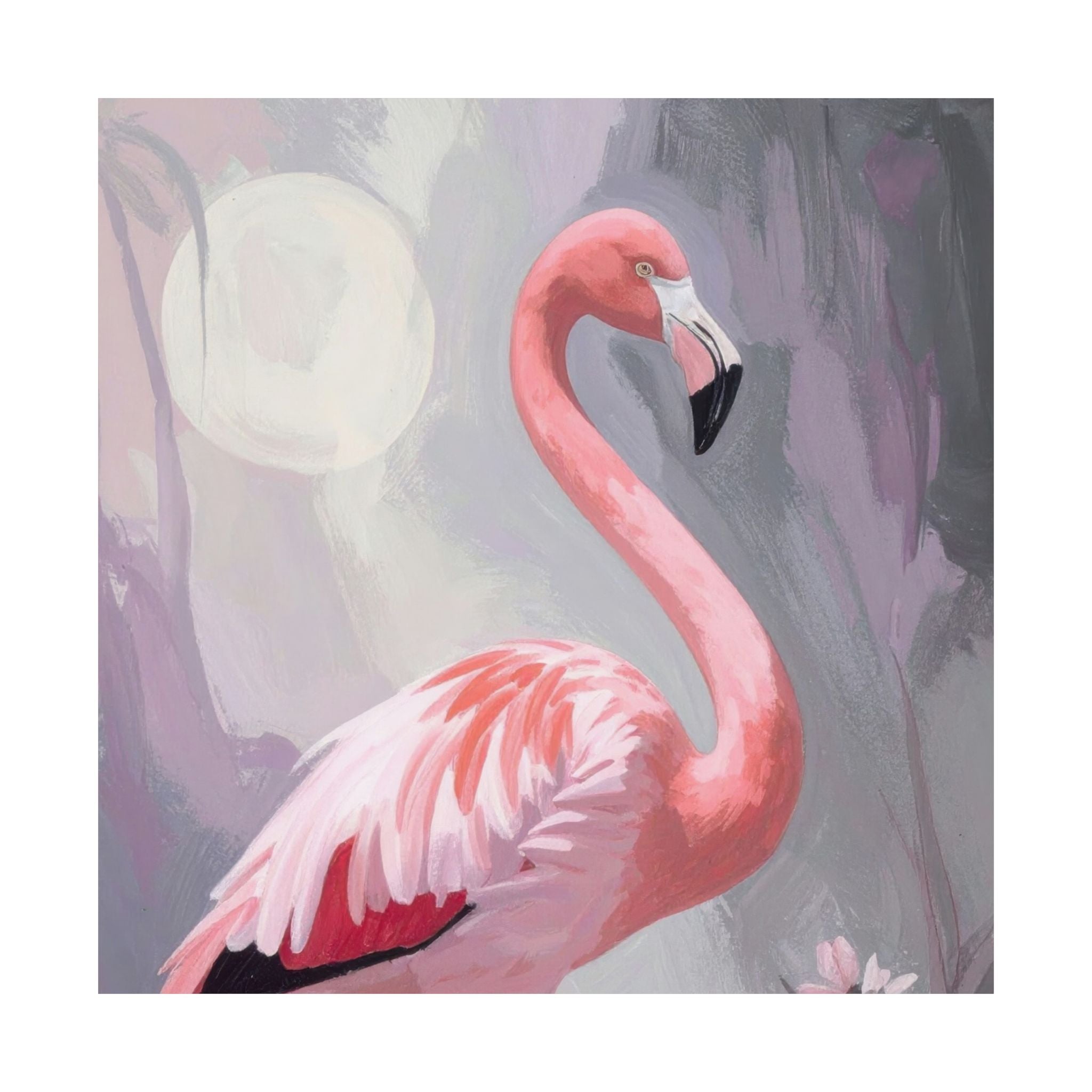Pink Flamingo Wall Art Digital Download – Coastal Girls Bedroom Printable – Baby Girl Nursery Flamingo Art – Instant Download Wall Decor