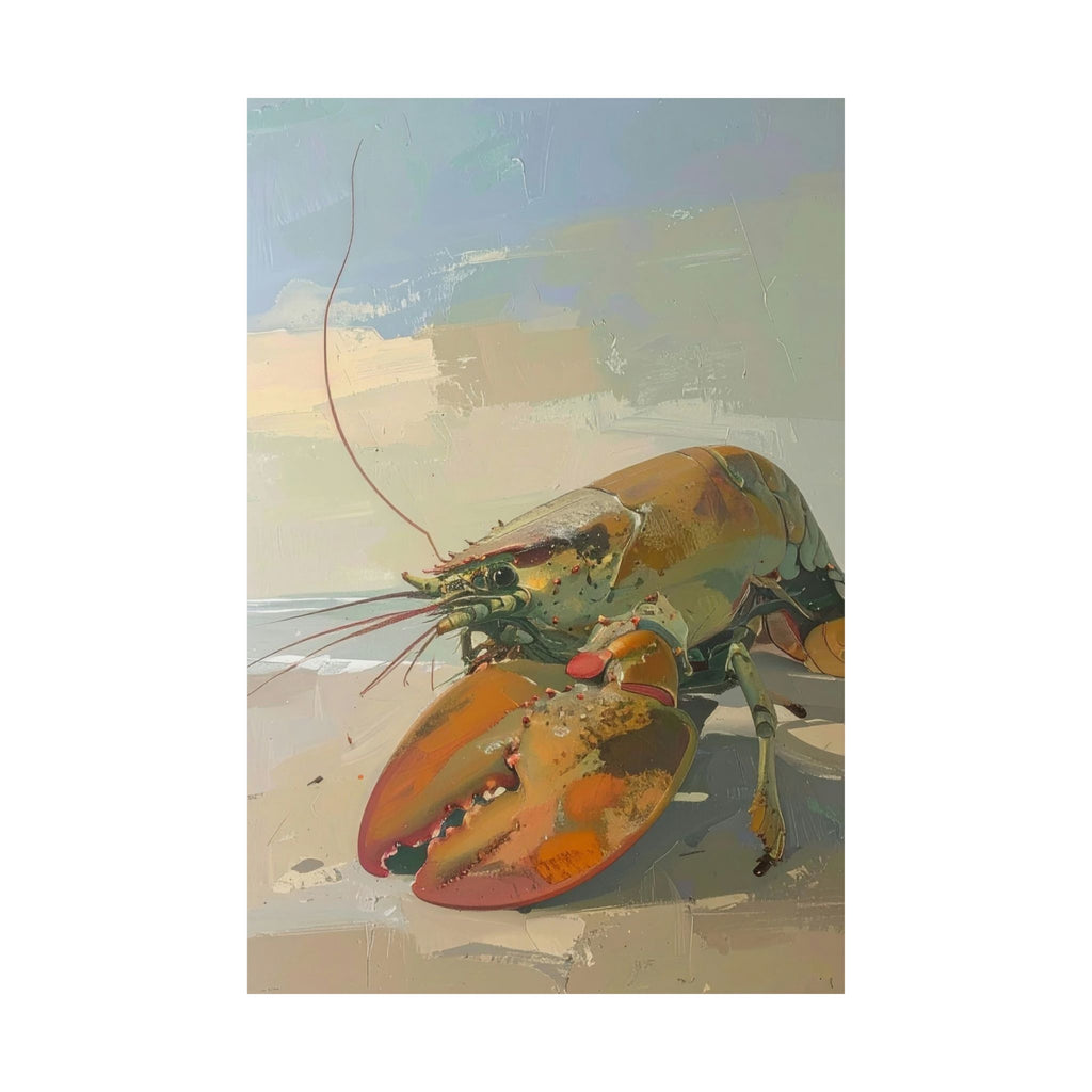 Lobster Wall Art Bundle (Set of 4) – Coastal Maine Kitchen Decor – Printable Download – Red Lobster Beach Prints – 2:3 3:4 4:5 5:7 Ratios