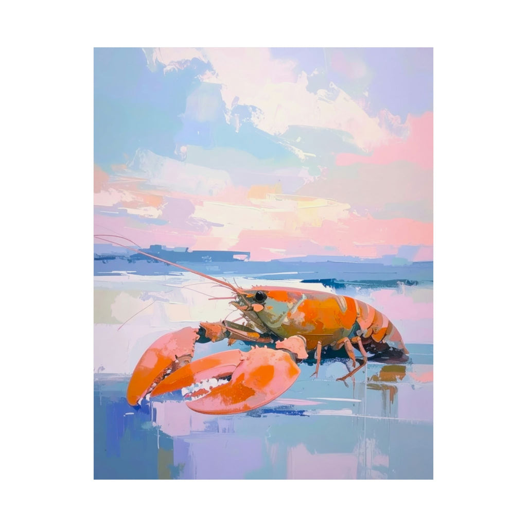 Lobster Wall Art Bundle (Set of 4) – Coastal Maine Kitchen Decor – Printable Download – Red Lobster Beach Prints – 2:3 3:4 4:5 5:7 Ratios