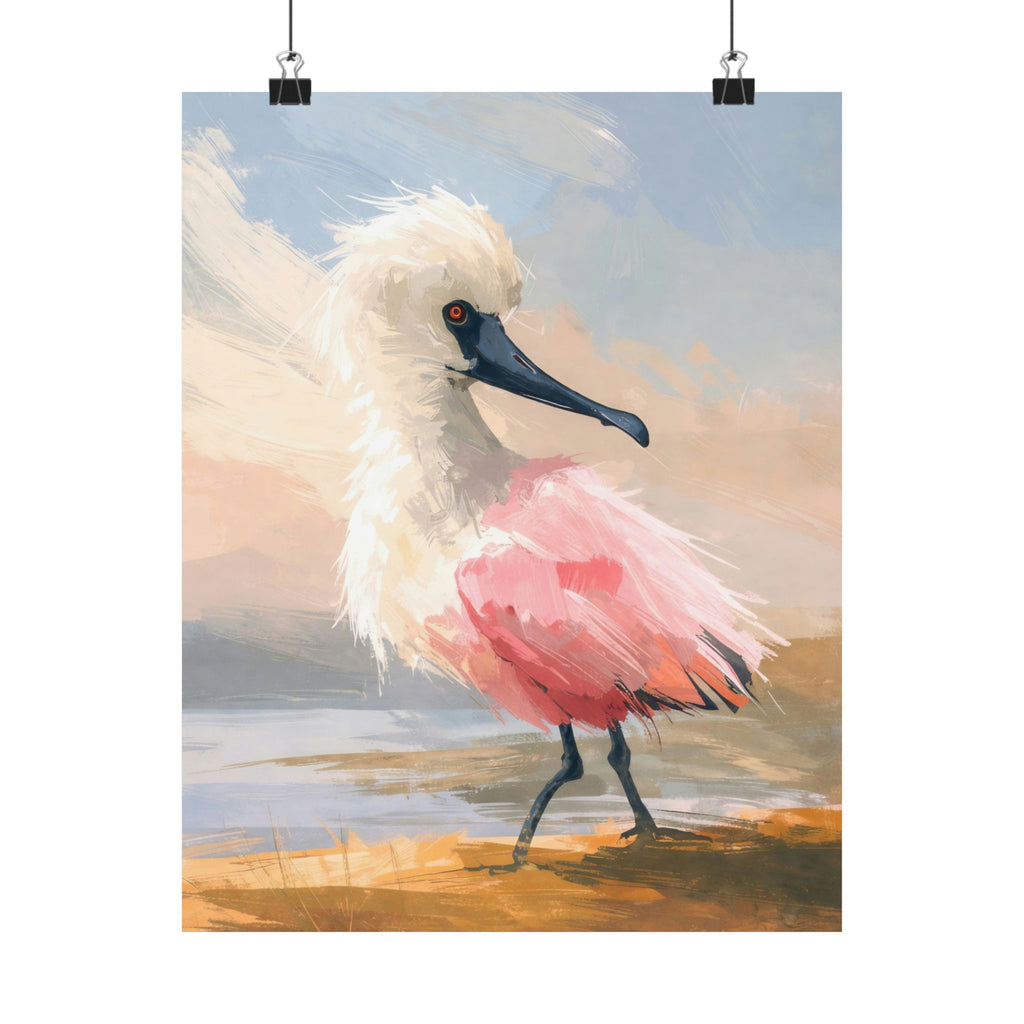 Coastal Wall Art Set of 3 Printable | Pink Seabird Gallery Wall Download | Beach House Living Room Decor | Large Coastal Triptych Digital Art up to 40 Inches