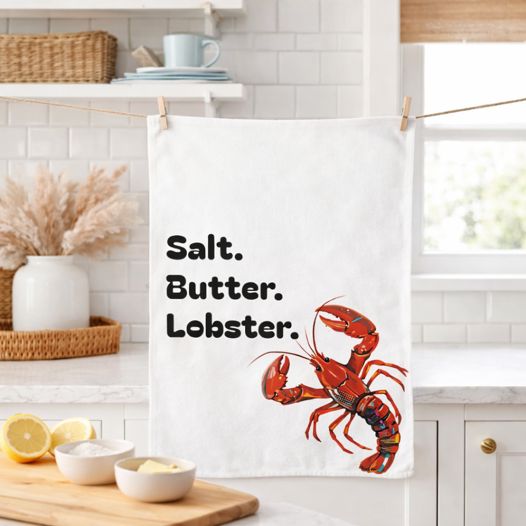 Lobster Wall Art Bundle (Set of 4) – Coastal Maine Kitchen Decor – Printable Download – Red Lobster Beach Prints – 2:3 3:4 4:5 5:7 Ratios