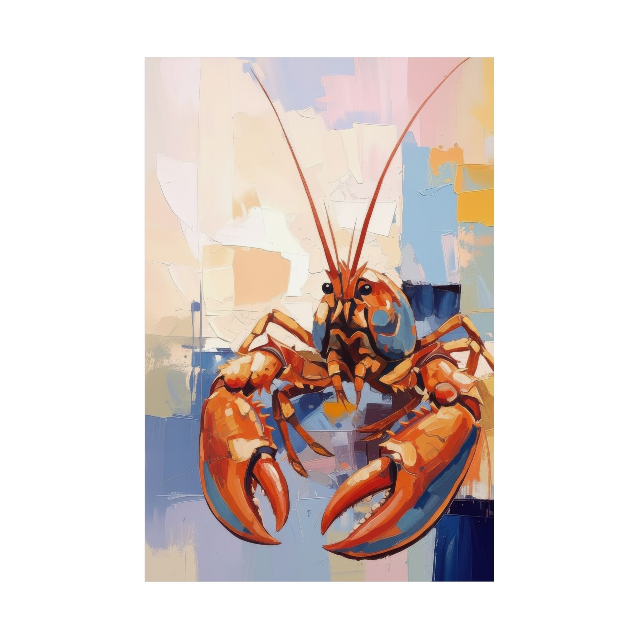 Lobster Wall Art Bundle (Set of 4) – Coastal Maine Kitchen Decor – Printable Download – Red Lobster Beach Prints – 2:3 3:4 4:5 5:7 Ratios