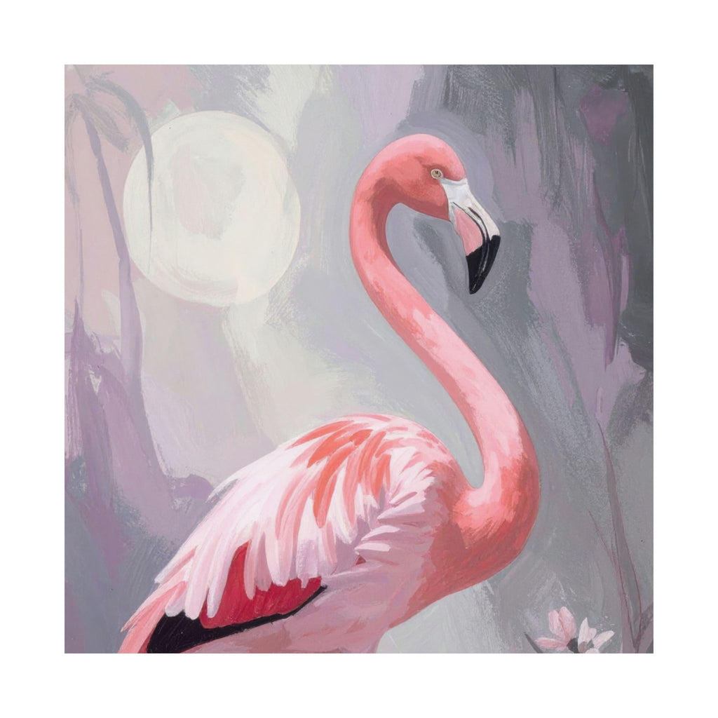 Pink Flamingo Wall Art Digital Download – Coastal Girls Bedroom Printable – Baby Girl Nursery Flamingo Art – Instant Download Wall Decor