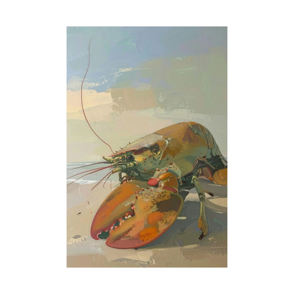 Lobster Wall Art Bundle (Set of 4) – Coastal Maine Kitchen Decor – Printable Download – Red Lobster Beach Prints – 2:3 3:4 4:5 5:7 Ratios