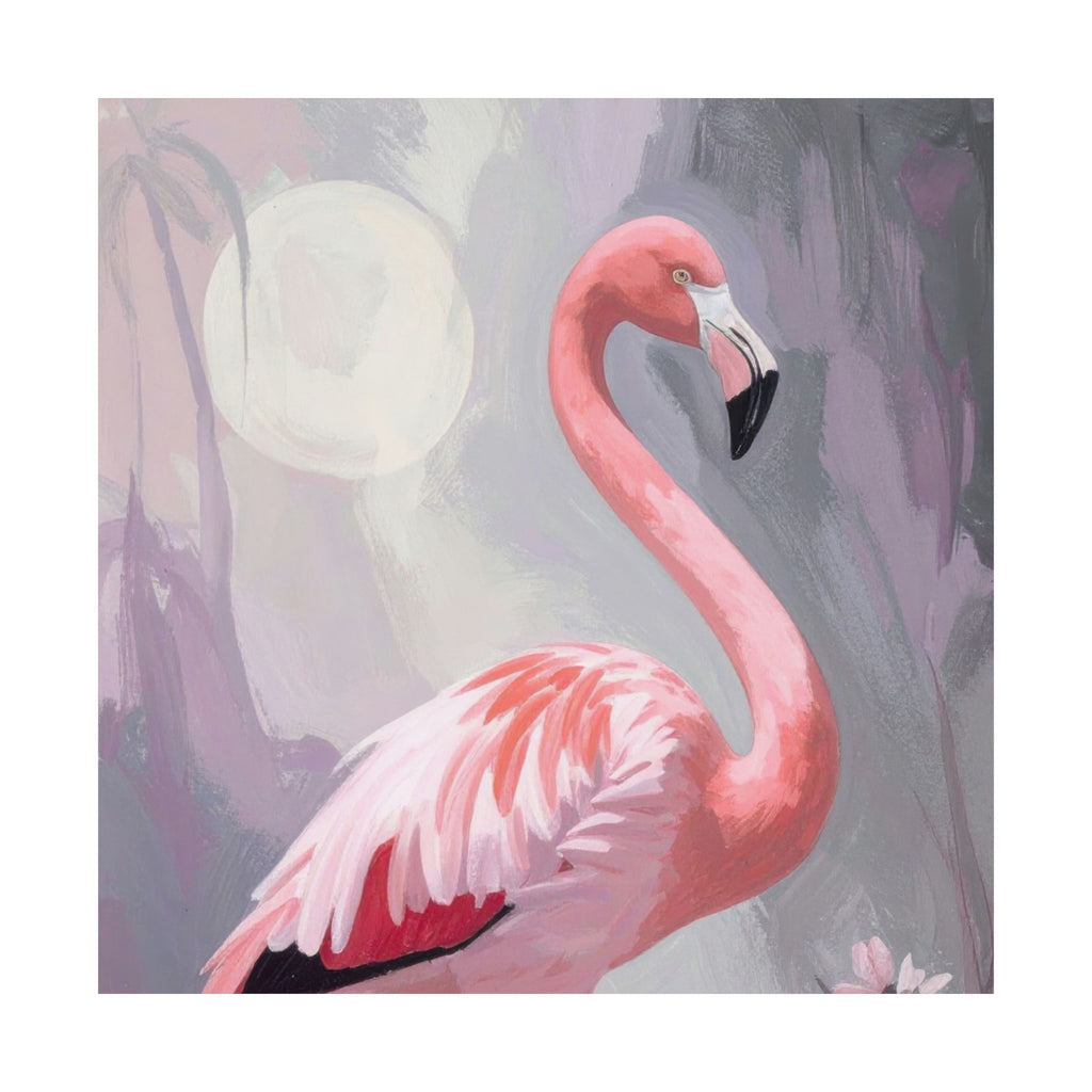 Pink Flamingo Wall Art Digital Download – Coastal Girls Bedroom Printable – Baby Girl Nursery Flamingo Art – Instant Download Wall Decor