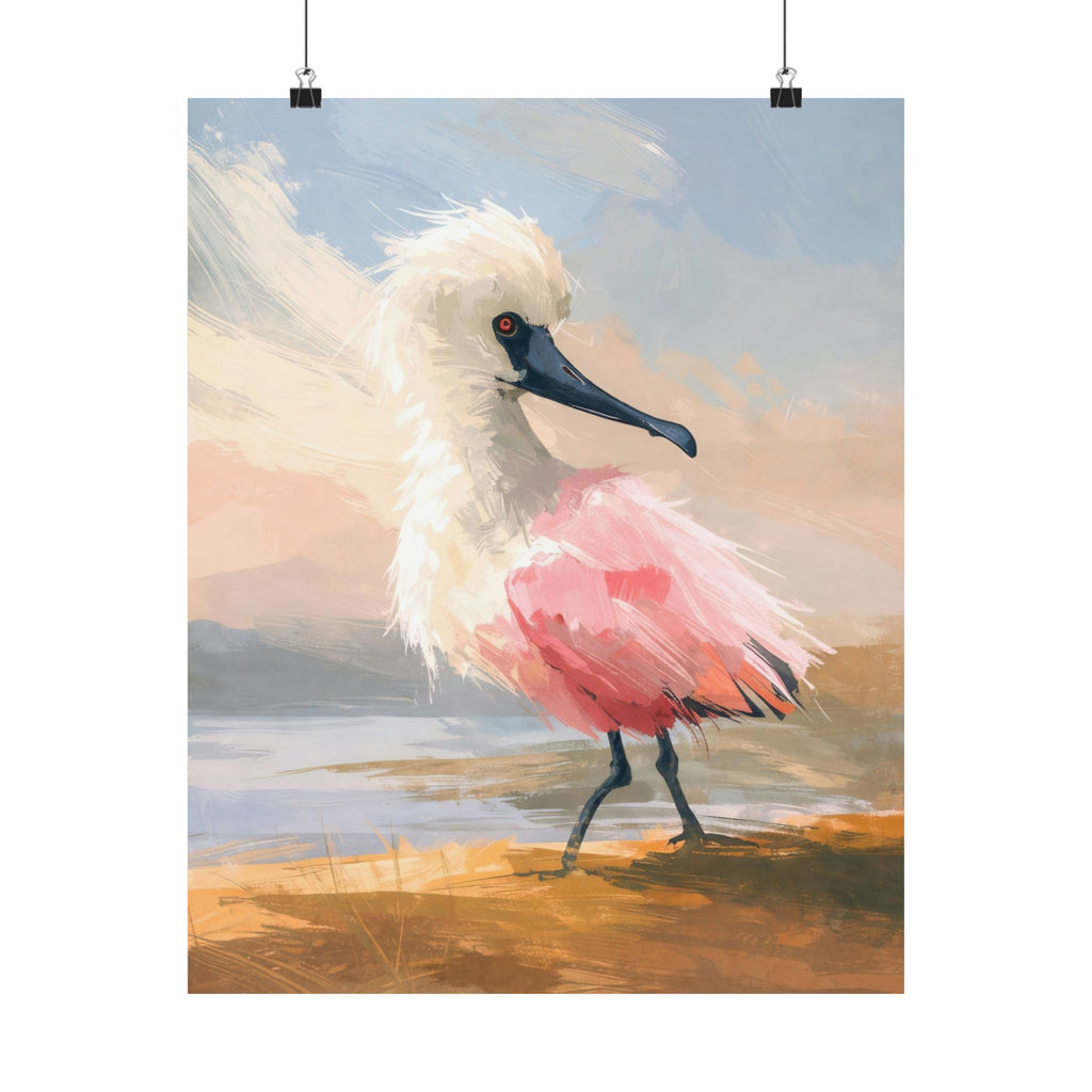 Coastal Wall Art Set of 3 Printable | Pink Seabird Gallery Wall Download | Beach House Living Room Decor | Large Coastal Triptych Digital Art up to 40 Inches