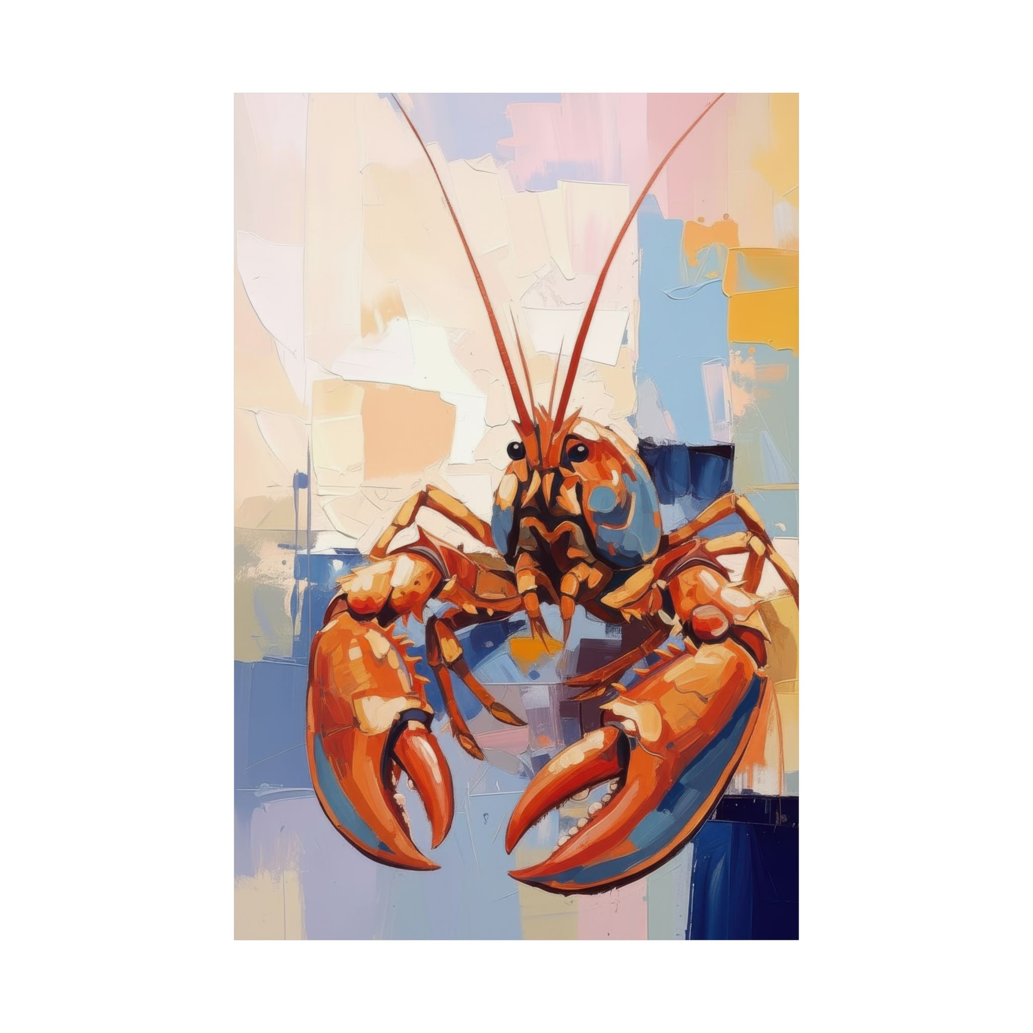 Lobster Wall Art Bundle (Set of 4) – Coastal Maine Kitchen Decor – Printable Download – Red Lobster Beach Prints – 2:3 3:4 4:5 5:7 Ratios