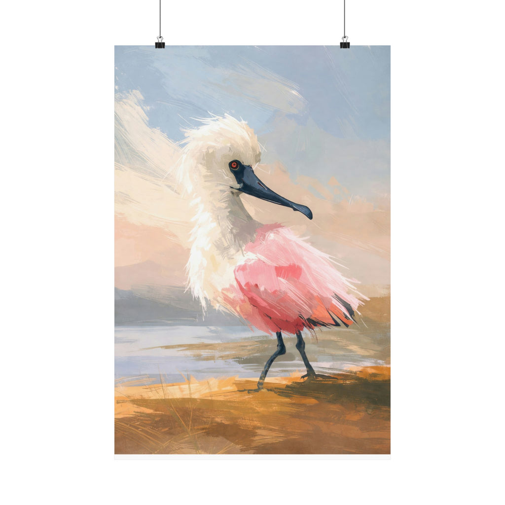 Coastal Wall Art Set of 3 Printable | Pink Seabird Gallery Wall Download | Beach House Living Room Decor | Large Coastal Triptych Digital Art up to 40 Inches