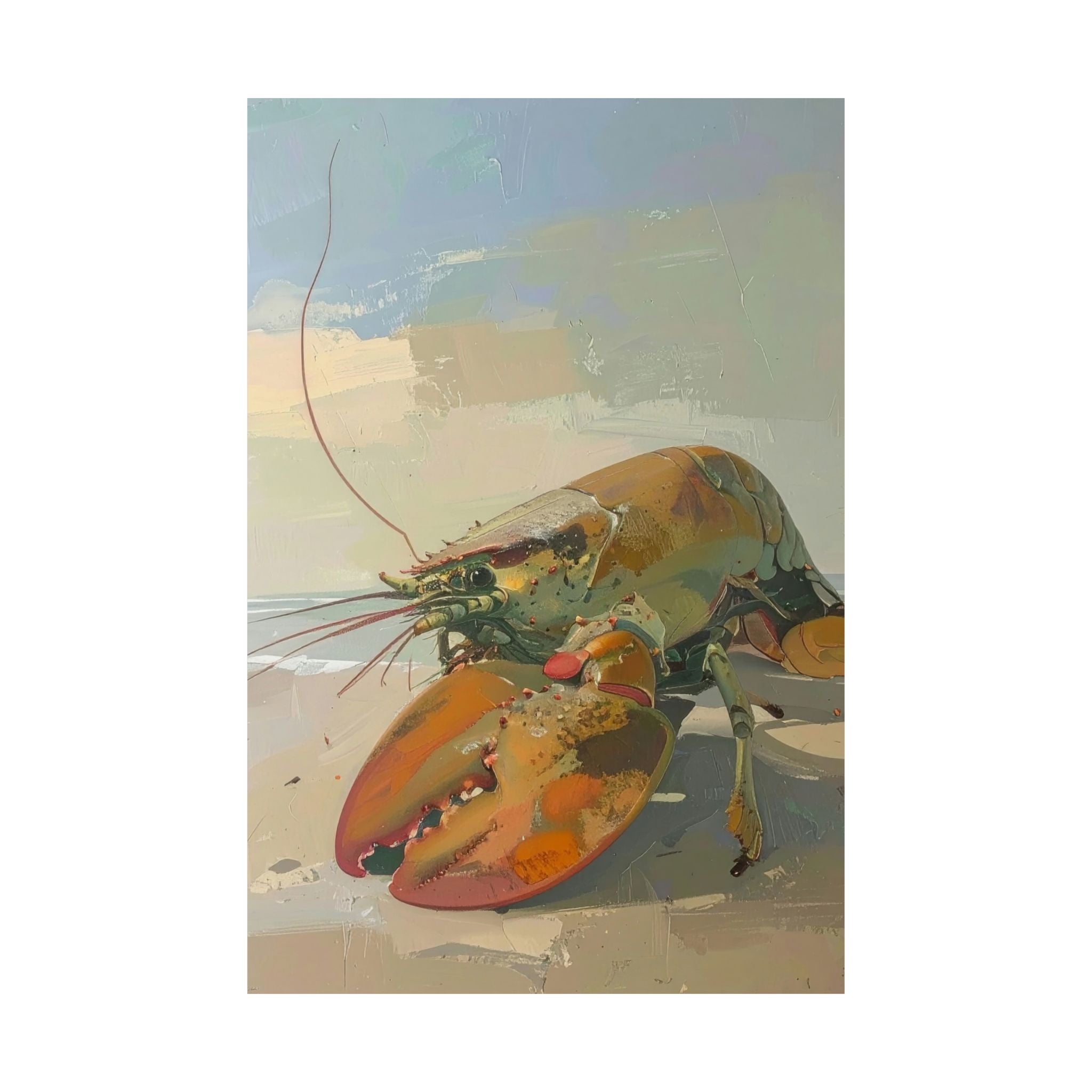Lobster Wall Art Bundle (Set of 4) – Coastal Maine Kitchen Decor – Printable Download – Red Lobster Beach Prints – 2:3 3:4 4:5 5:7 Ratios
