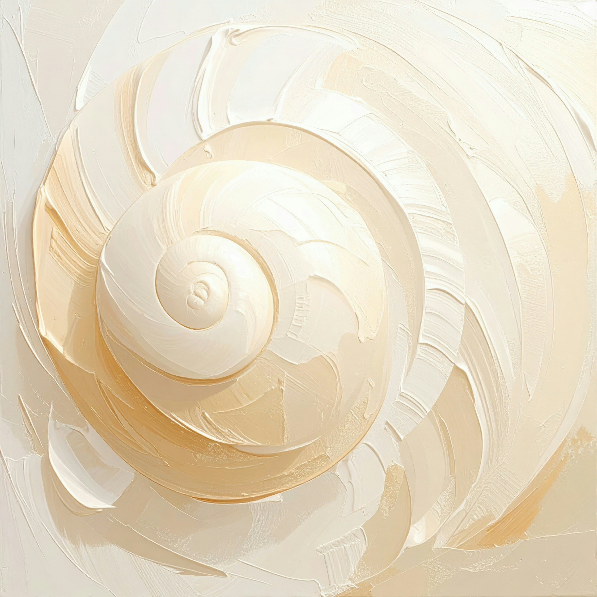 Neutral Seashell Wall Art Printable Coastal Shell Abstract Art Square Digital Download Beach House Decor Minimalist Ocean Artwork