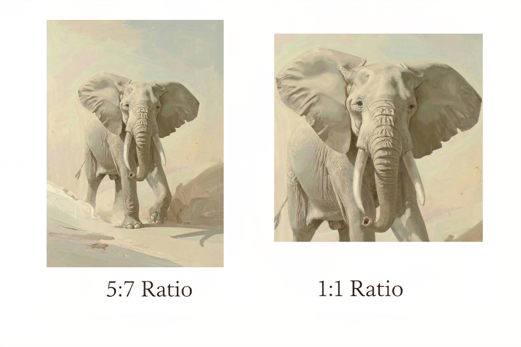 Elephant Wall Art Printable Neutral Wildlife Wall Art Digital Download | Large Art for Living Room | Oversized Statement Animal Art | Above Sofa Wall Decor