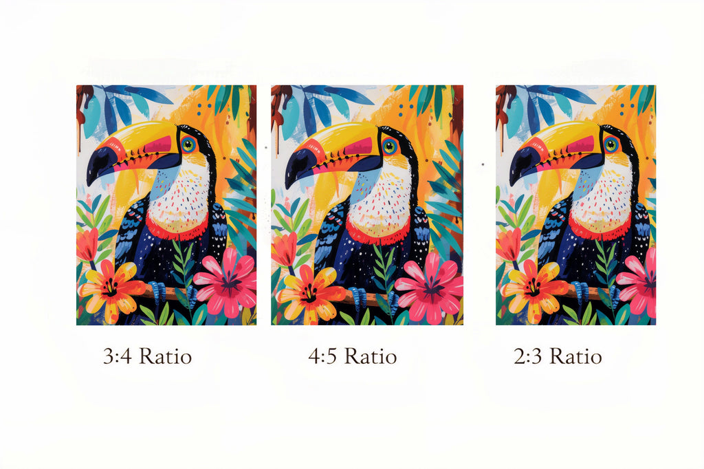 Tropical Toucan Wall Art Digital Download – Printable Tropical Bird Artwork – Colorful Botanical Print File