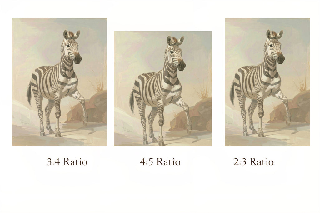 3 print ratios for digital download zebra neutral print