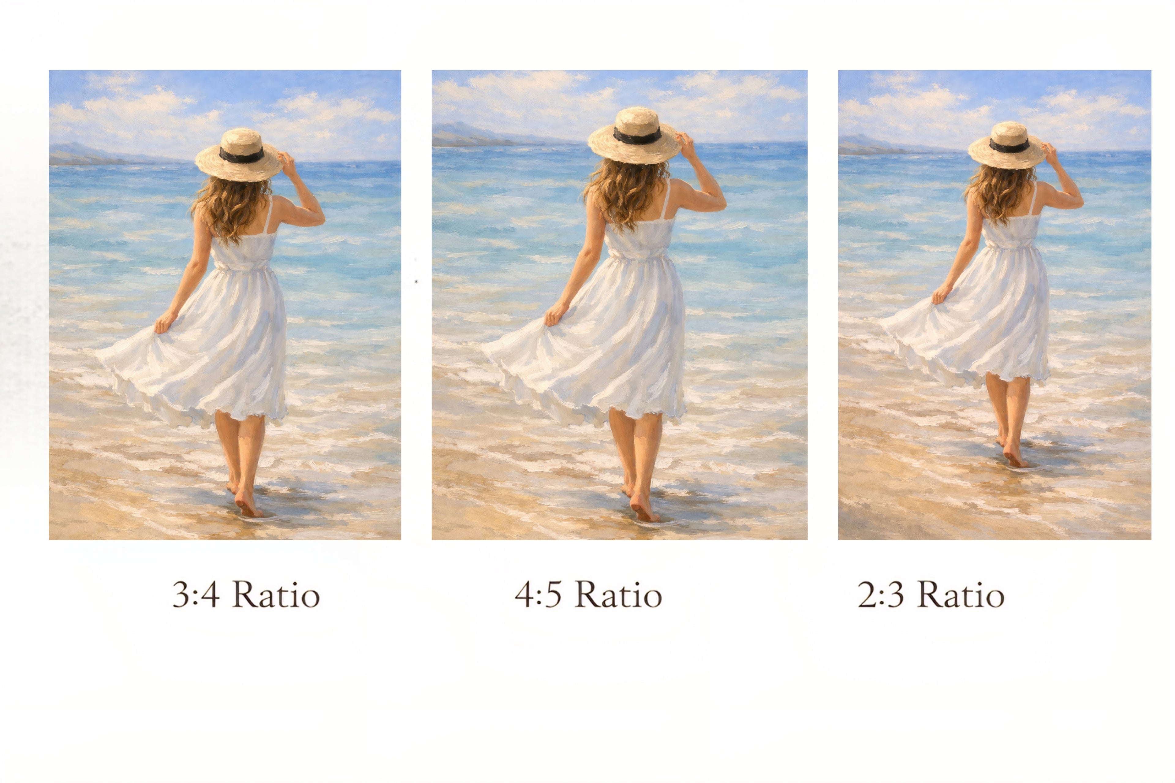 Ratio chart for digital art file