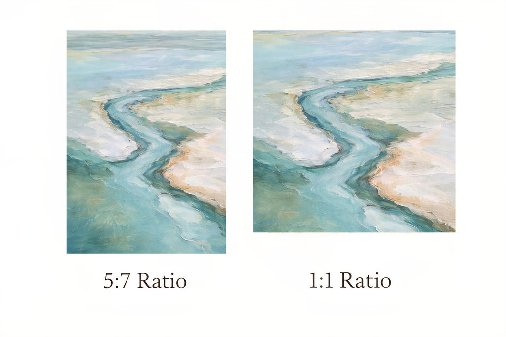 Ratio chart for digital art ocean