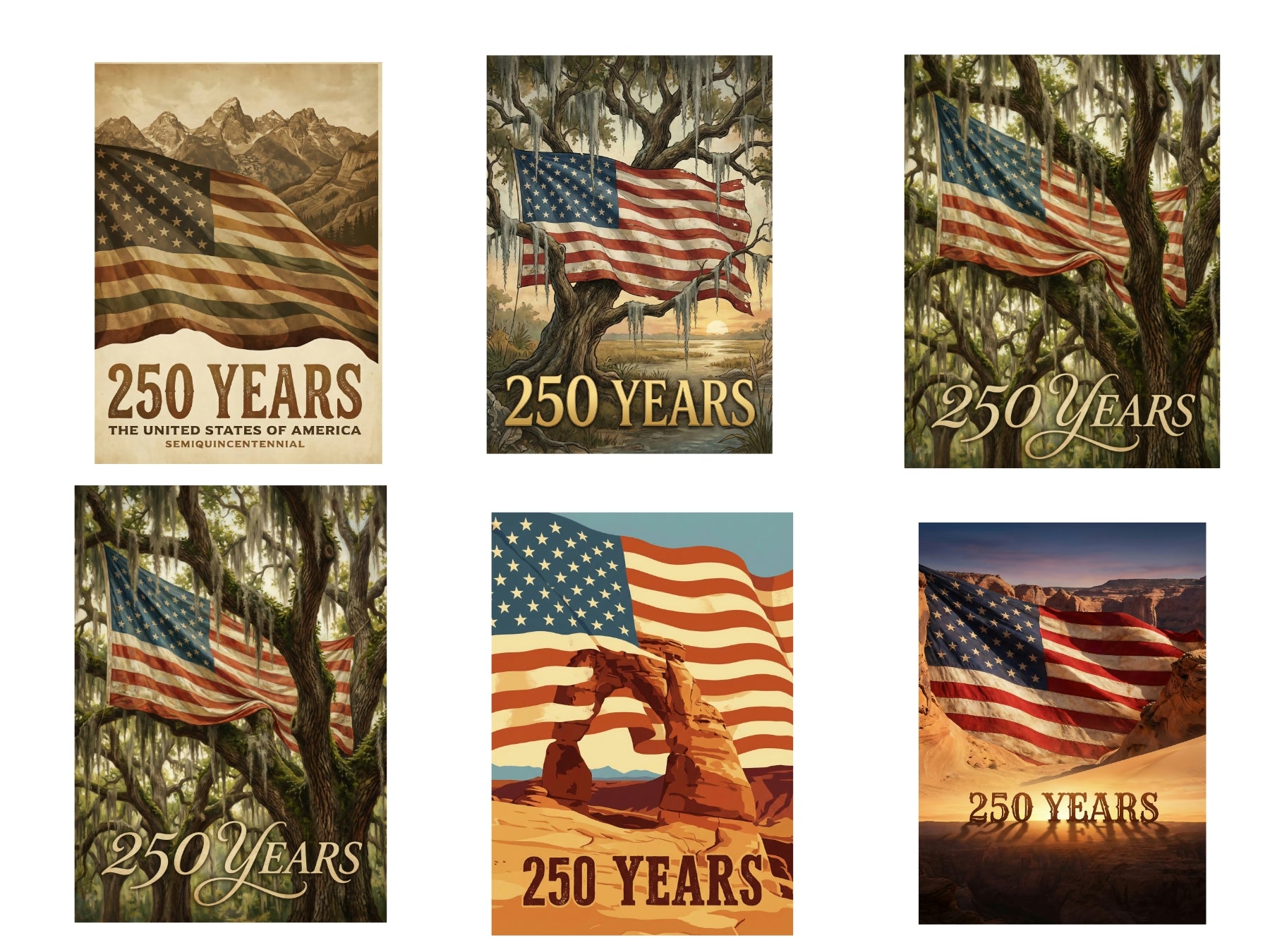 USA 250th Anniversary Posters Bundle – 60+ America 250 Printables + 30 Patriotic Clip Art Files (3:4 & 5:7 Ratios, Up to 40” Prints)