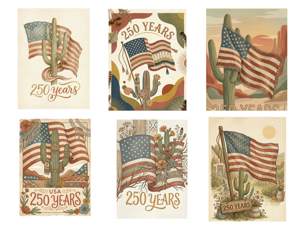 Digital print 250th anniversary USA POSTERS