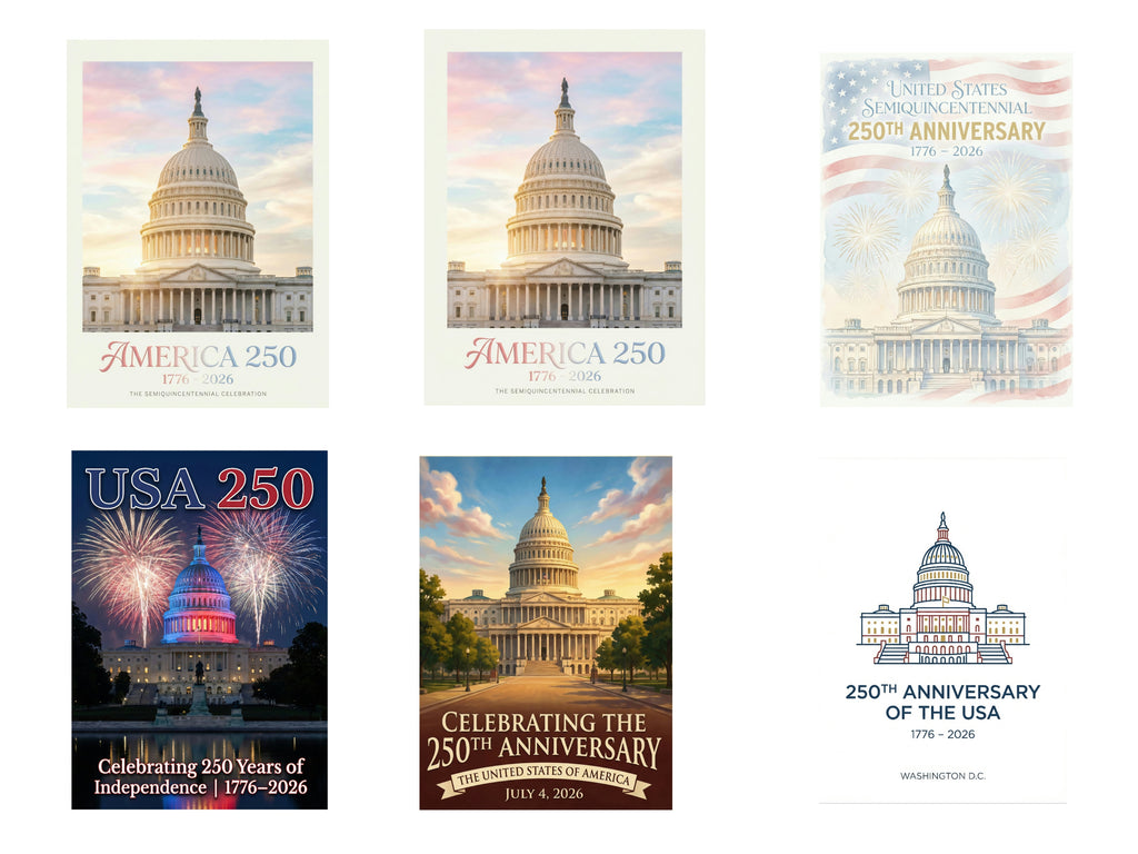 Set of 6 patriotic posters