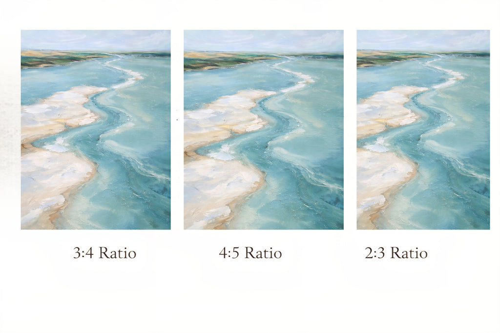 Ratio chart for digital art printable
