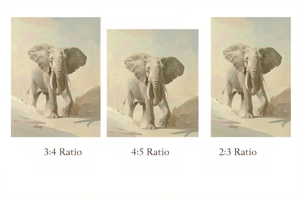 Elephant Wall Art Printable Neutral Wildlife Wall Art Digital Download | Large Art for Living Room | Oversized Statement Animal Art | Above Sofa Wall Decor